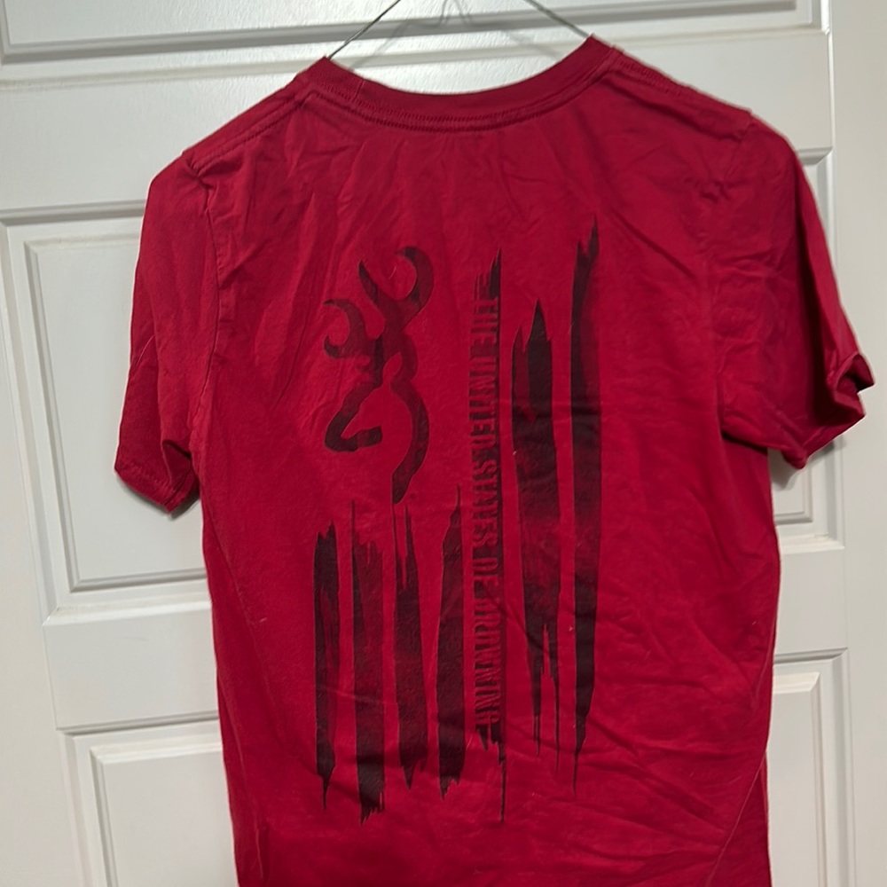 Red browning shirt